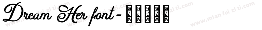 Dream Her font字体转换